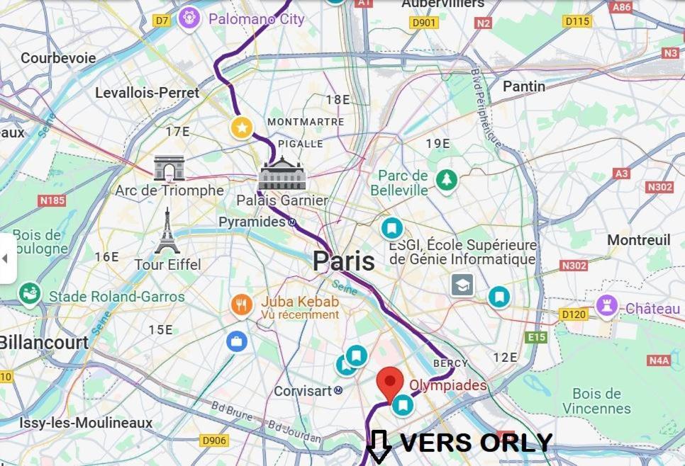 Apartment Sur Cour Quartier Olympiades Paris